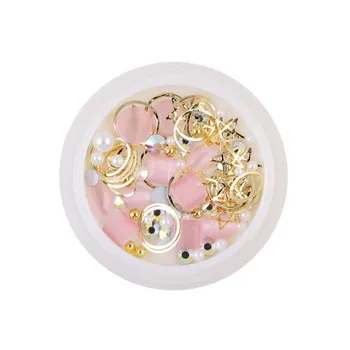 

1Box 3D Crystal Stones Nail Art DIY Opal Rhinestones Jewelry Gems Mix Nail Art Decoration Glitter Fashion Women Manicure Decora