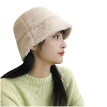 Женские зимние Шапки, милые и теплые Шапки, Шапки для охоты, рыбалки, Женские Шапки из овечьего меха, теплые Шапки, Женские Шапки#3