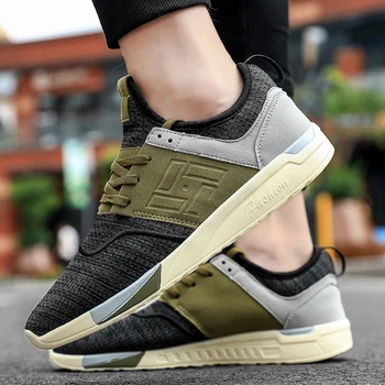

New Trend Running Shoes Mens Mesh Breathable Men Athletic Shoes FlyWire Walking Men Shoes Luxury Brand Men Sports Sneakers