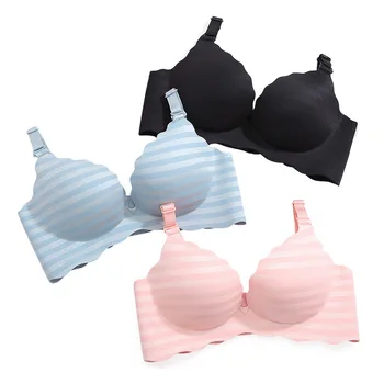 

Dark Perfume Spring And Summer New Sexy Lace Gathered Small Chest Ladies Underwear Without Steel Ring Beautiful Comfortable