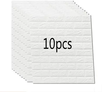 

70*70CM DIY Self-Adhensive 3D Brick Wall Sticker Living Room Decor Foam Waterproof Wall Covering Wallpaper For TV Background