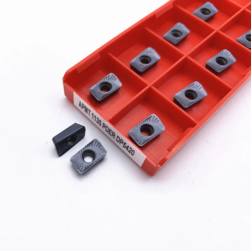 10 Pcs APMT1135PDER DP5320 Carbide Inserts Blades Cutter Kit CNC Tool