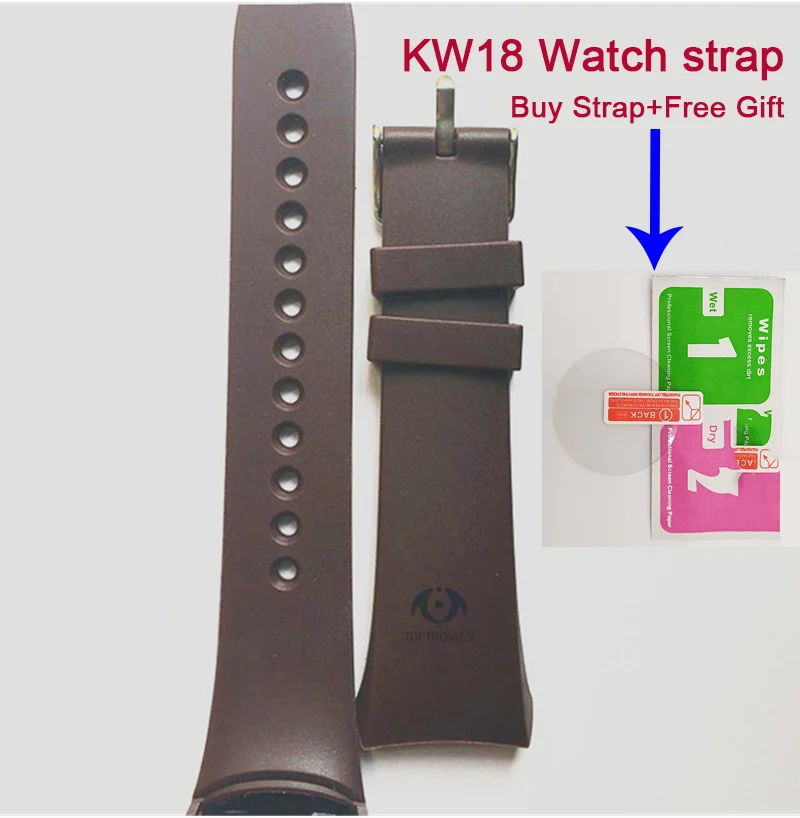 Оригинальный Смарт браслет KW18 силиконовый Прямая поставка с фабрики 100%