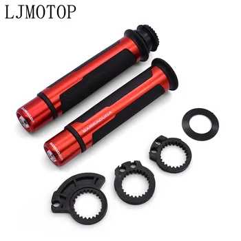 

7/8'' 22MM Motorcycle CNC Universal Handlebar Hand Handle Bar CAPS Grips Racing For Suzuki BURGMAN 400 GS500E GSX 250 550 GT250