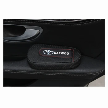 

Car Accessories Soft and Comfortable Foot Support Cushion Car Door Arm Pad Car Styling For Daewoo Logo Winstom Espero Nexia