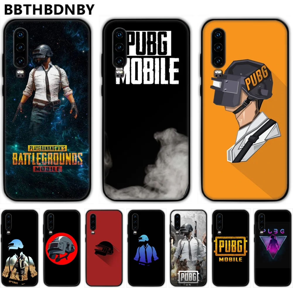Pubg черный мягкий Силиконовый ТПУ корпус телефона для Huawei P9 P10 P20 P30 Pro Lite smart Mate 10 20 Y5