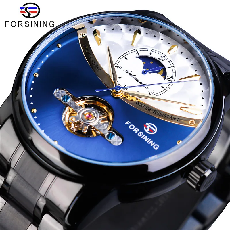 

New Style Forsining Men Fashion Casual Tourbillon Multi-functional Fully Automatic Mechanical Wrist Watch
