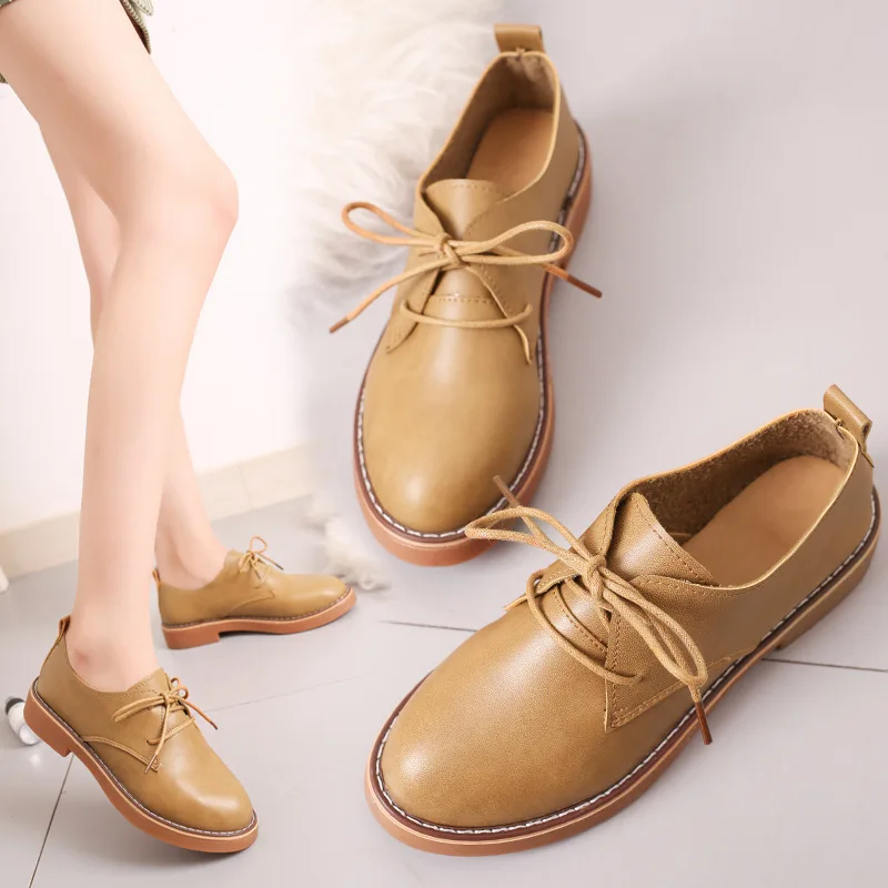

2018 Summer New Style Versatile STUDENT'S Shoes Korean-style round-Toe Flat Comfortable WOMEN'S Shoes British Style Fashion Shoe