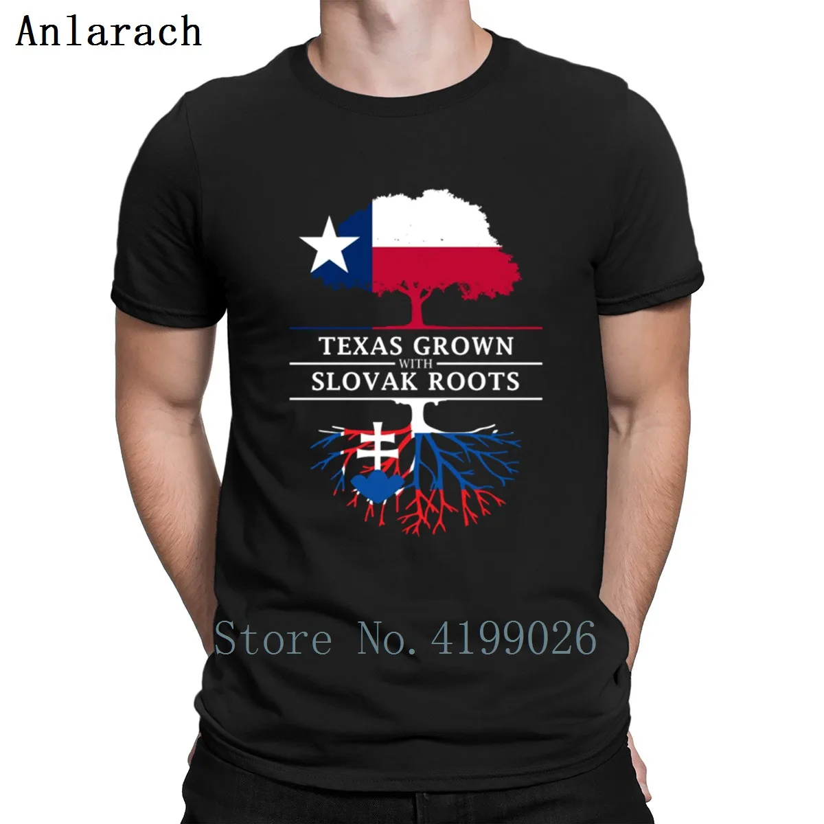 

Texan Grown With Slovak Roots Tshirts Great Printing Popular Crew Neck Spring Men's Tshirt Solid Color Top Quality Vintage