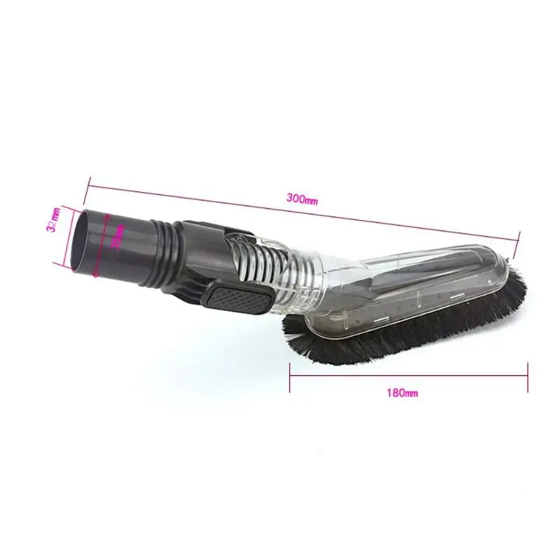 Гибкая Антистатическая щетка для Dyson Dc49 Dc59 Dc62 V6 Dc52 Dc56 Dc37 Dc45 Dc48 инструментальный вал слегка филированный и изогнутый - Цвет: Черный