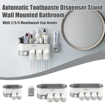 

OUSUWO Automatic Toothpaste Dispenser Stand Wall Mounted Bathroom товары для ванны мелочи санузел ванная комната acessoire salle