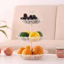3-уровневый Кекс Стенд торт десерт свадебное мероприятие вечерние открытые Дисплей башня плиты круглый фруктовый торт хранения полки L* 5