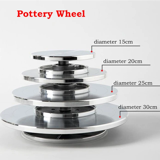 15/20/25/30CM Pottery Wheel Aluminum Turntable, DIY Clay Tools