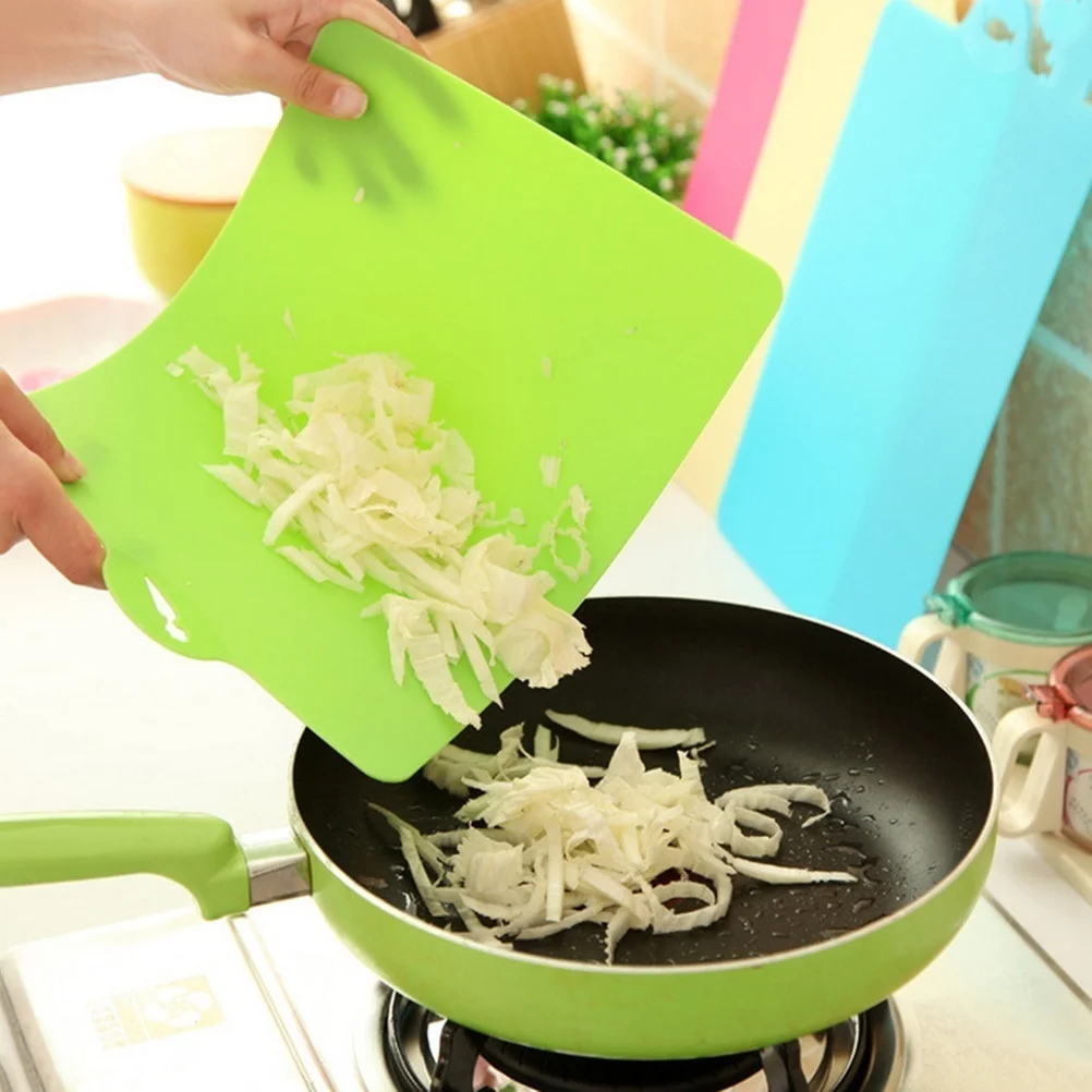 Кухонные инструменты для приготовления пищи, гибкая пластиковая разделочная доска, разделочный блок для еды - Цвет: Зеленый