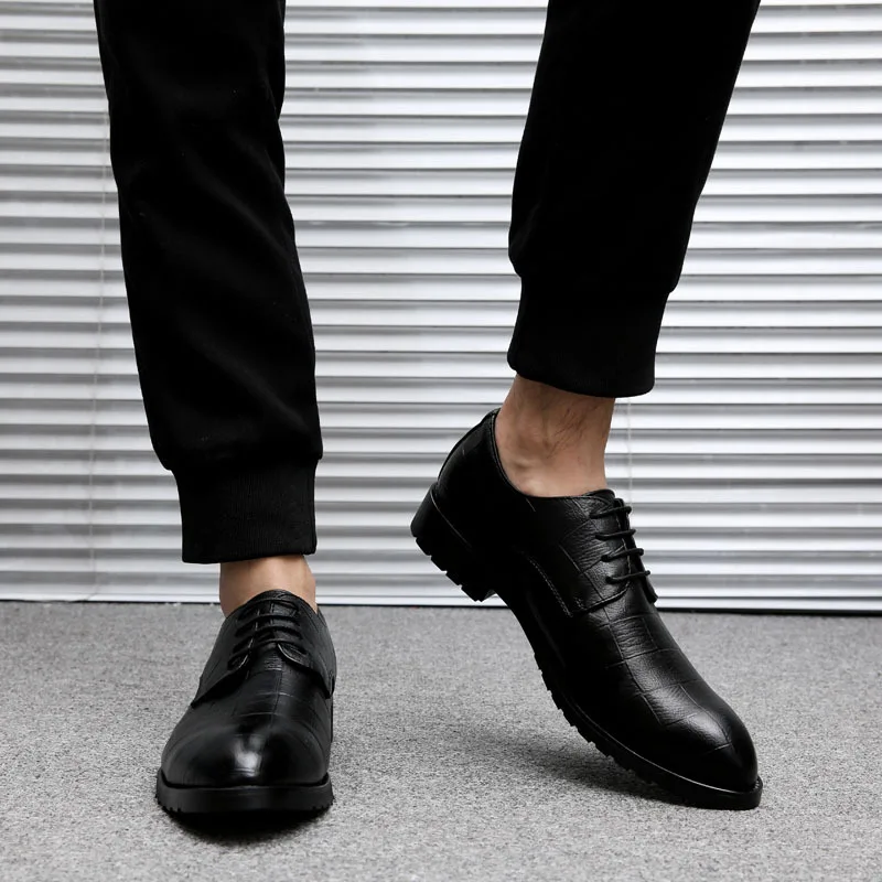 

Xin yi da Fashion Pointed England MEN'S SHOES Versatile Casual Students Business Shoe Model 0003-c