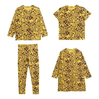 

IN STOCK MR 2020 Spring Children's Cotton Set Full of Printed Leopard Print