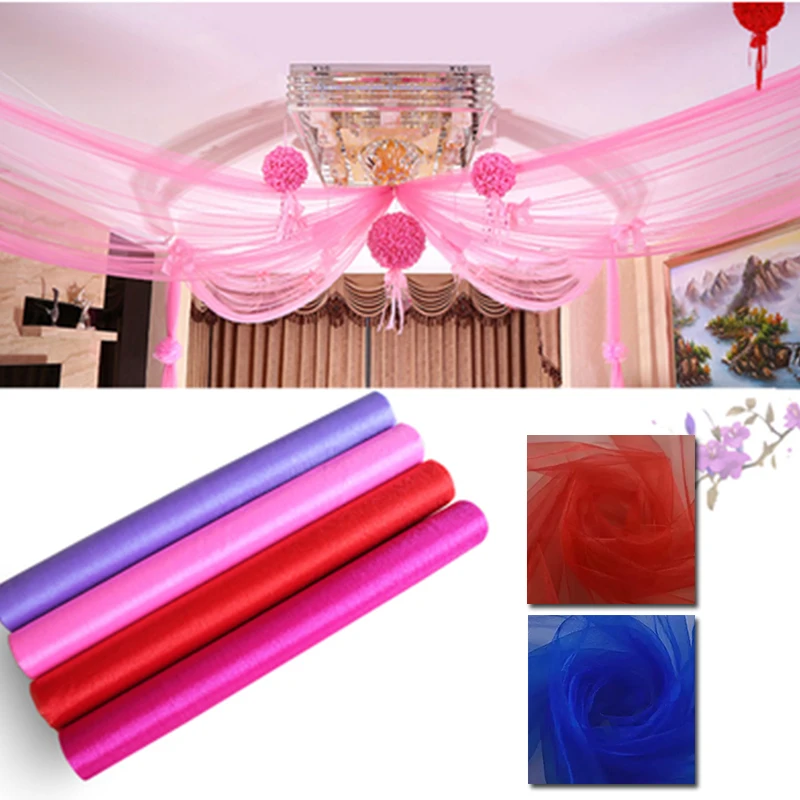 Украшения для свадебной вечеринки, Висячие марлевые занавески, сетчатые прозрачные декоративные украшения, сделай сам