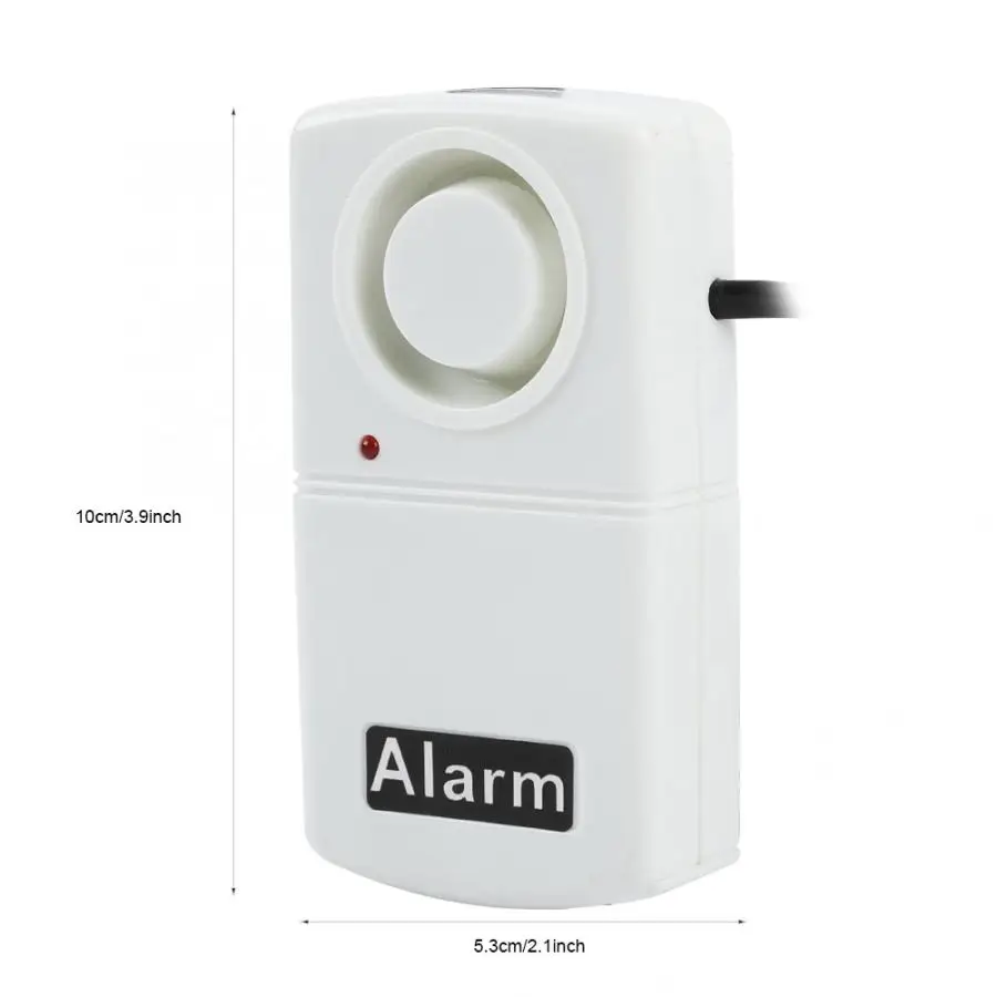 Автоматическая сигнализация 220 В, белый, 120 дБ, светодиодный индикатор домашней безопасности, сигнализация, автоматическое отключение/отключение Предупреждение