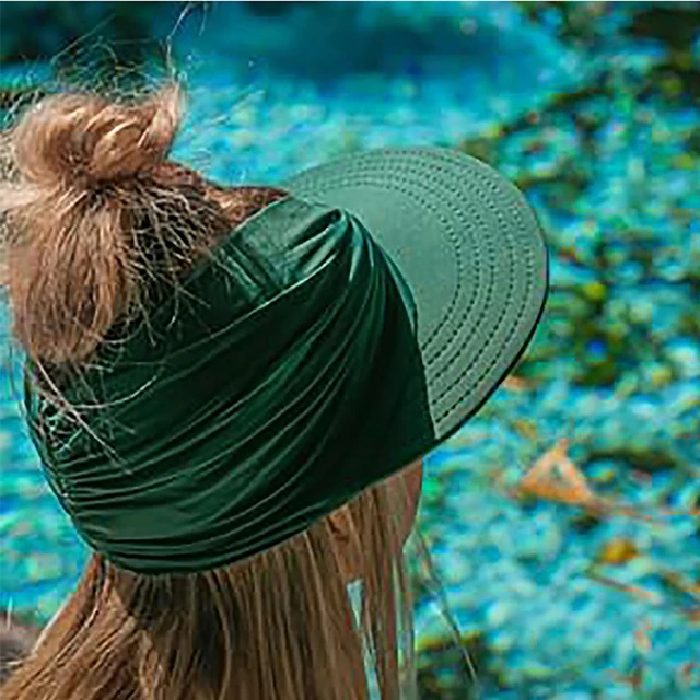 Sombrero con visera para mujer, sombrero con protección UV