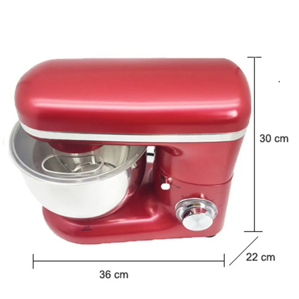 1500W 4L Stainless Steel Bowl 6-speed Kitchen Food Stand Mixer Cream Egg Whisk Blender Cake Bread Mixer Maker Machine