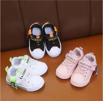 

Children Casual shoes Boys Girls Baby toddler shoes Breathable Sneakers kids Soft simple white shoes EU size 21-30