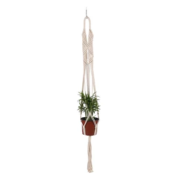 

Hanging Net Pot Holder Planter Bag Pocket Degradable Hand woven Offices