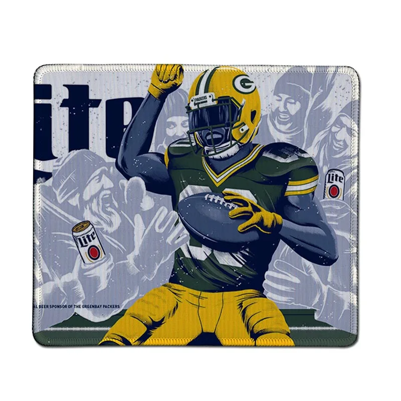 No Lock Edge25x29cm Babaite Простой Дизайн Green Bay Packers DIY дизайн игровой с узором коврик для мыши Гладкий коврик для письма настольные компьютеры мат игровой коврик для мыши - Цвет: No Lock Edge25x29cm