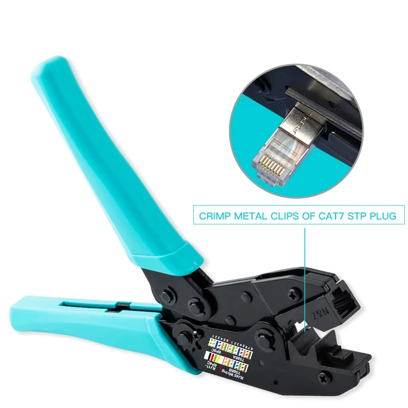 GTBL RJ45 инструмент Cat7 щипцы Cat7 разъем обжимной инструмент кабель щипцы плоскогубцы для Cat7 Cat6A экранированный металлический зажим разъем