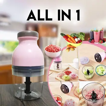 

Mini Size Portable Personal Blender Plug-in Smoothies Mini Blender Juice Mixer Baby Food Maker 200W Easy to Clean Versatile