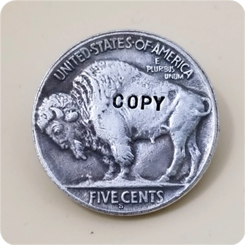 Хобо никель Coin_Type#12_ с гравировкой в виде американского бизона из никеля копия монет