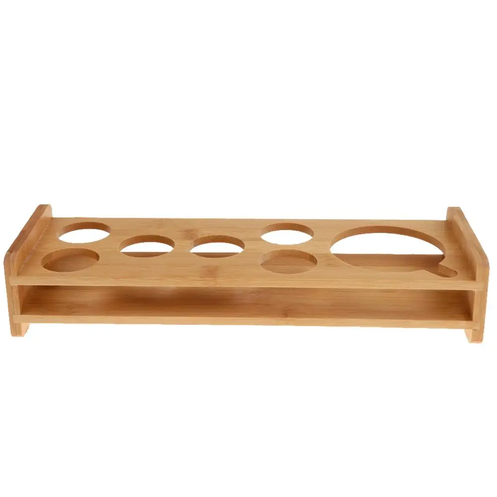 Набор из 2 бамбуковых стаканов держатель для бара винных напитков сервировочный