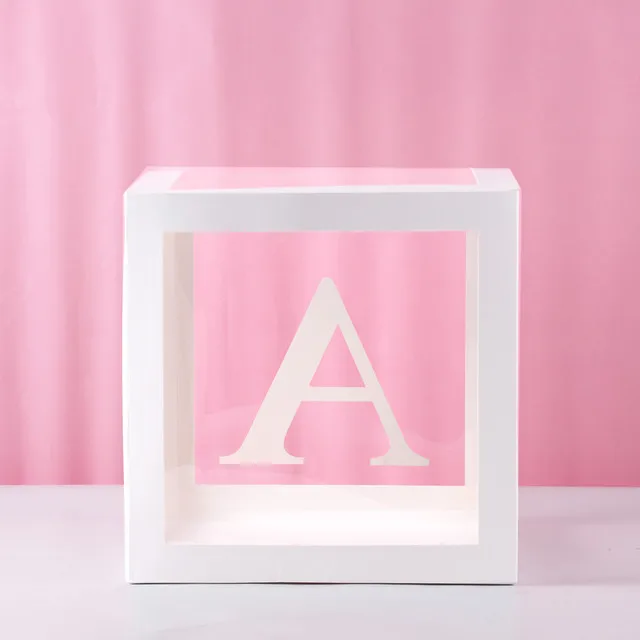 First Birthday Balloon Boxes for Party Decorations - Baby Shower Decor with ONE Letter