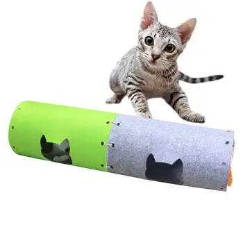 

Funny Pet Cat Tunnel 2 Holes Play Tubes Collapsible Crinkle Kitten Pet Dog Play Toys Tunnel Tubes Training Pet Supplies