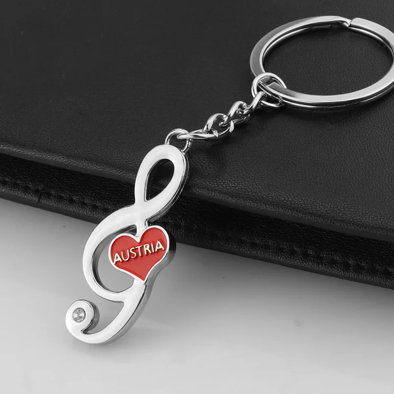 

Note Key Buckle Originality Music Symbol Key Chain Pendant Personality Concert Activity Advertisement Give Product