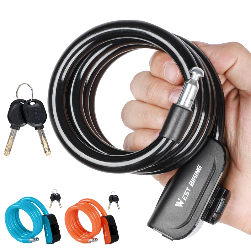 

Portable Anti Theft Bike Lock Steel Wire Security Bicycle Cable Lock MTB Road Bike Accessories