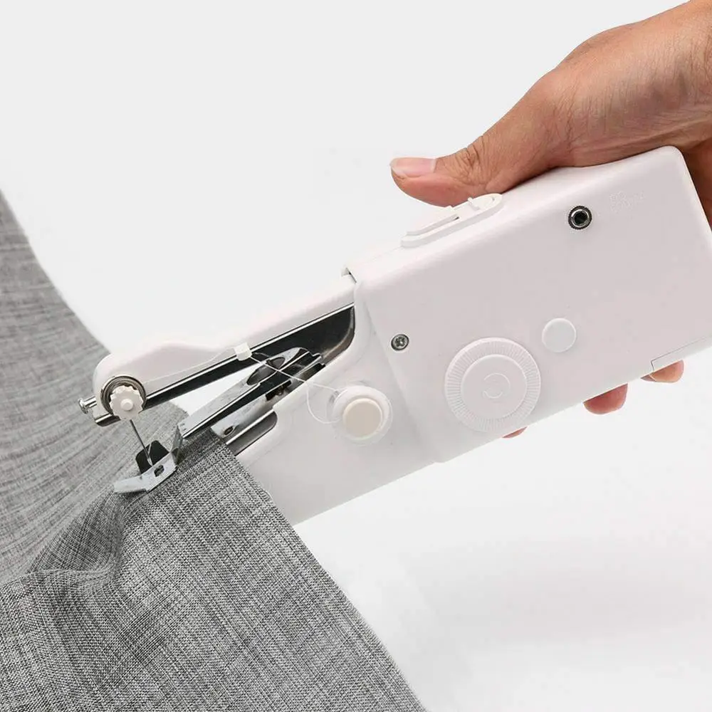  Handheld Sewing Machine, Durable Mini Portable Handheld Wide  Application Hand Stitching Machine Operational Ability for Curtain