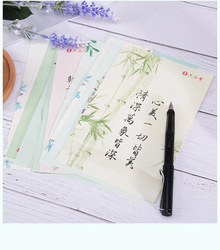 Liupintang Exquisite Literature And Art Hipster Simple Writing Paper shi yi qing Book Letter Antique Style hua jian Writing Call
