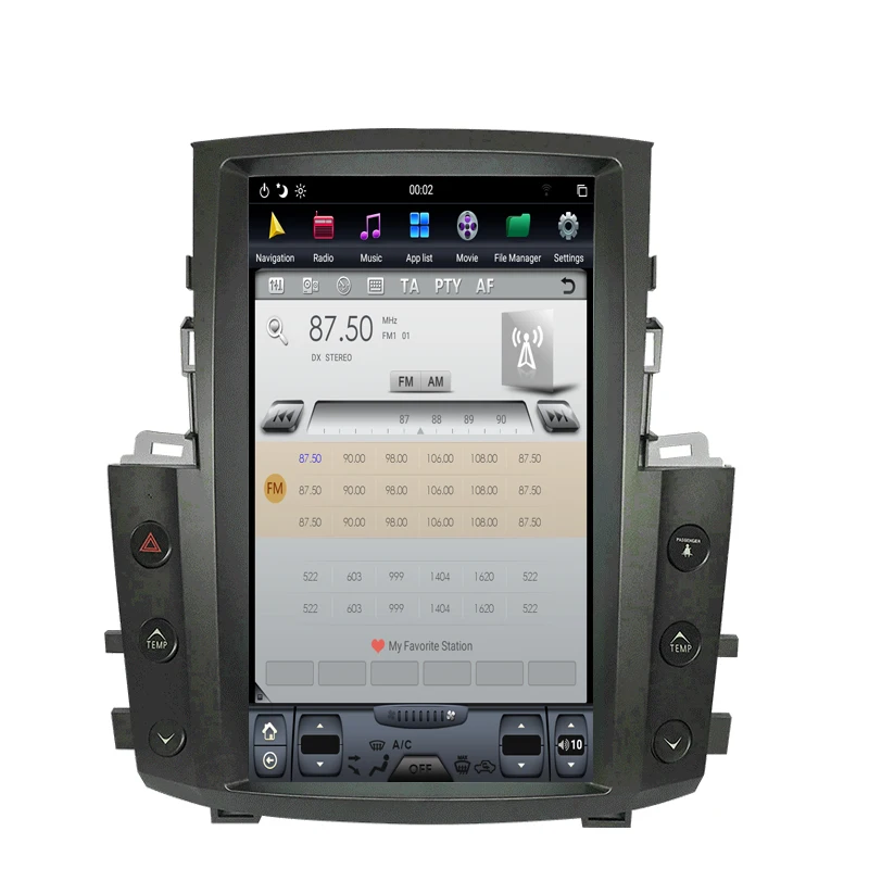 Perfect NAVITOPIA 12.1inch 4G+64GB Tesla Style Vertical Screen Android 8.1 Car DVD GPS Navigation for Lexus LX570 11