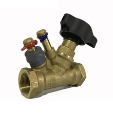 Латунный статический балансировочный клапан, регулирующий поток воды, регулирующий клапан потока, регулирующий клапан воздуха, DN15-DN50