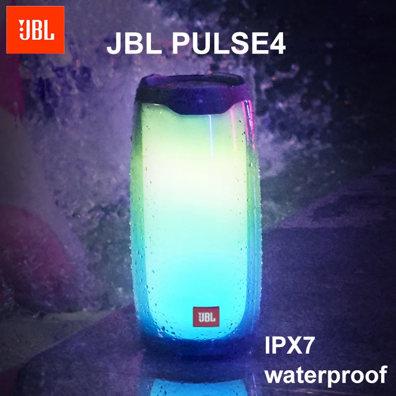 JBL Pulse 4 Bluetooth динамик с светодиодный светильник сабвуфер IPX7 водонепроницаемый