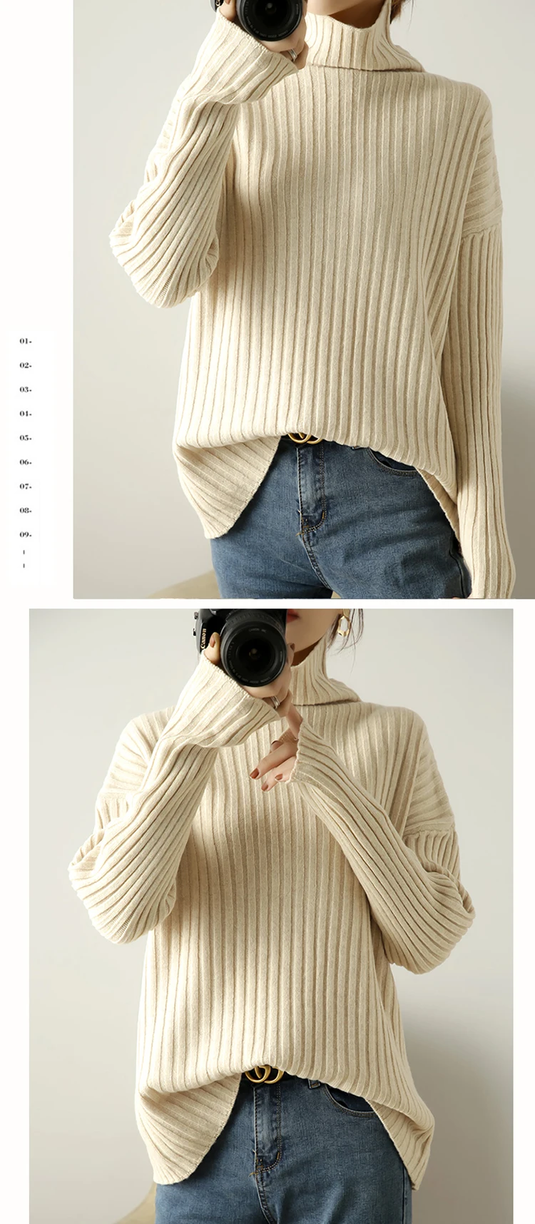 suéter de caxemira e lã, pulôver feminino
