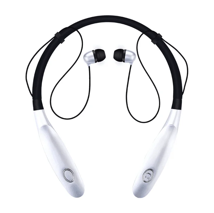 Беспроводные Bluetooth наушники для бега, спортивные наушники, басовый звук, беспроводные наушники с микрофоном для Iphone, Xiaomi, наушники - Цвет: white