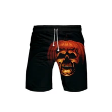 Шорты для Хэллоуина с 3D принтом пляжные шорты мужские шорты в уличном стиле kpop Джоггеры мужские Лидер продаж Повседневная Уличная летняя одежда