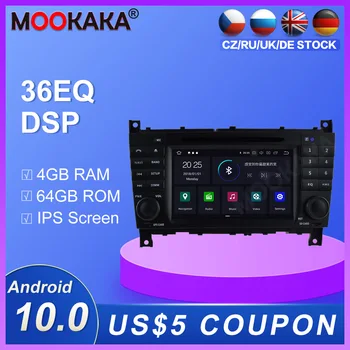 

Android 10.0 4+64G Car Radio GPS Navigation for Benz C-Class W203 2004-2007 Multimedia Player Radio video stereo dsp isp wifi