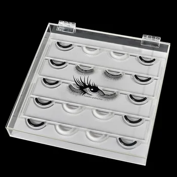 

20 cs Lashes Display Stand Organizer Box False Eyelashes Glue Pallet Eyelash Extension Makeup Tool Eyelash Storage Box