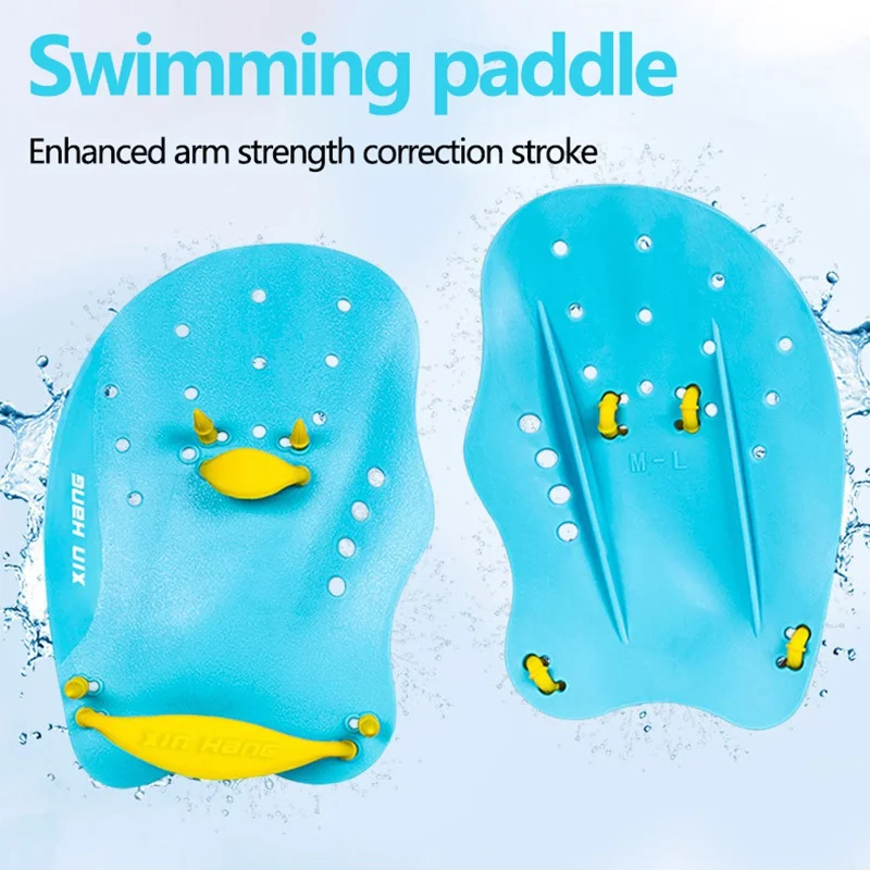 Плавательные весла для взрослых и детей Профессиональный плавательный инсульт практика коррекции плавательный инструмент регулируемые ручные перепончатые перчатки