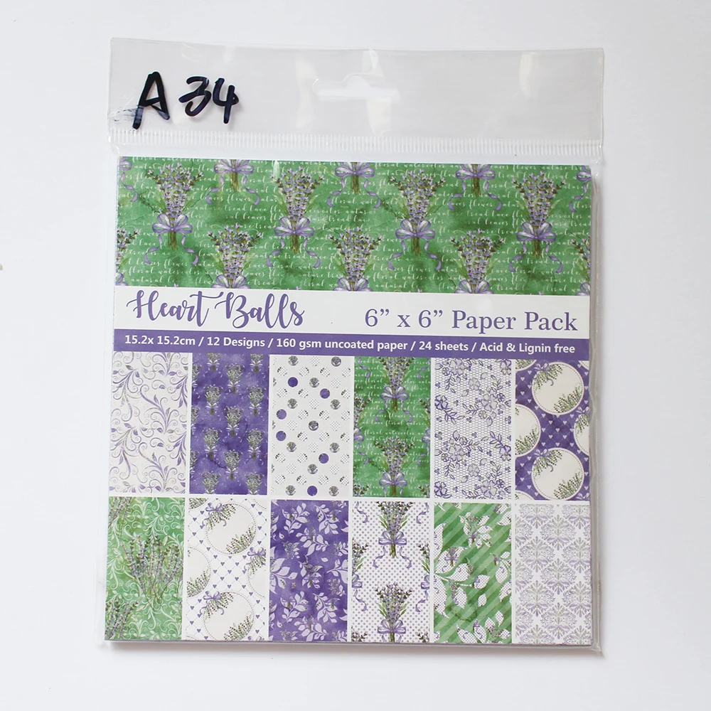 Фон для фотосъемки из фиолетовой серии бумага рукоделия 24 шт./упак. односторонний