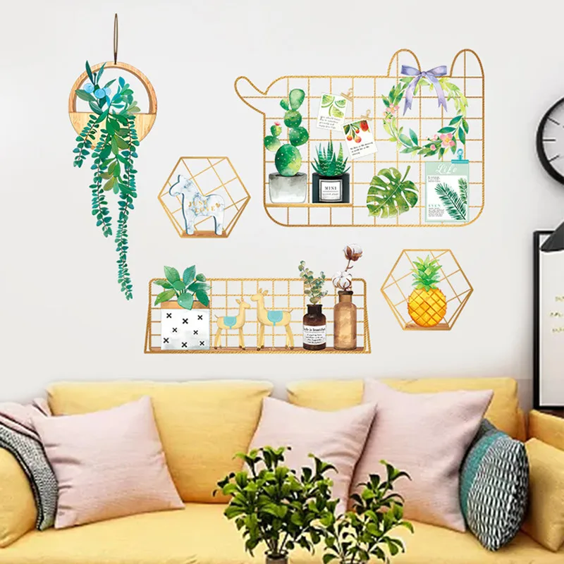 PROD 4001180335650 Wall decoration wallpaper bedroom wall sticker fairy
net red rental room room beautification plant decal transformation
supplies