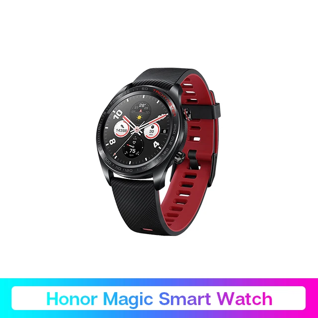 Huawei часы magic Honor часы Magic SmartWatch сердечного ритма водонепроницаемый трекер сна трекер рабочий SmartWatche - Цвет: Black Watch