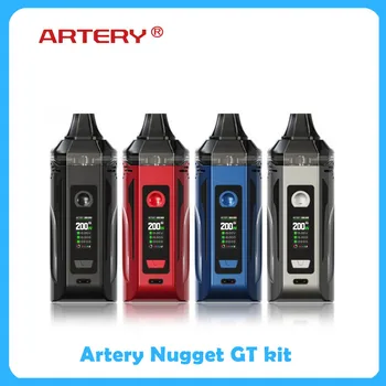 

Newest Artery Nugget GT Pod Mod 200W Kit powered by Dual 18650 batteries with 8ml pod capacity&coil E-Cigarette Vape Kit